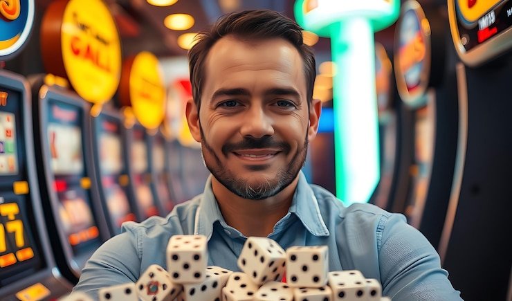 Kartu fitur banktogel dengan tema oranye